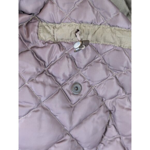Eddie Bauer Quilted Goose Down Jacket Snap Button Brown Women's Size XL - Picture 16 of 16